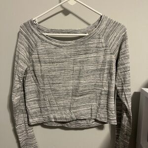 Zella Heathered Gray Crop Top